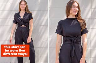 a shirt that can be worn five different ways