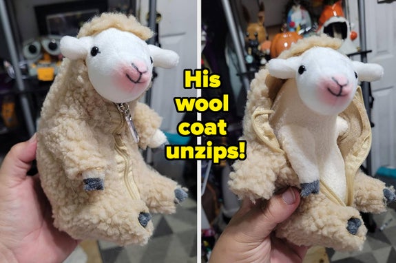 a shaved sheep plush
