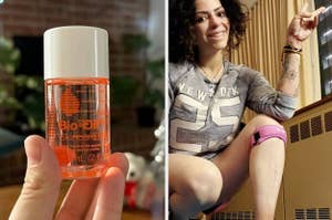 bio oil and a knee stabilizer band
