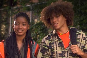 Keke Palmer and Corbin Bleu both looking quizzically in "Jump-In."