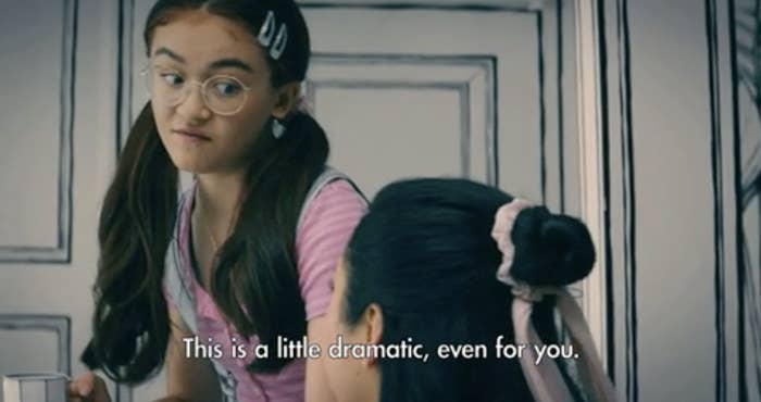 Kitty from "To All The Boys I've Loved Before" says "This is a little dramatic, even for you"