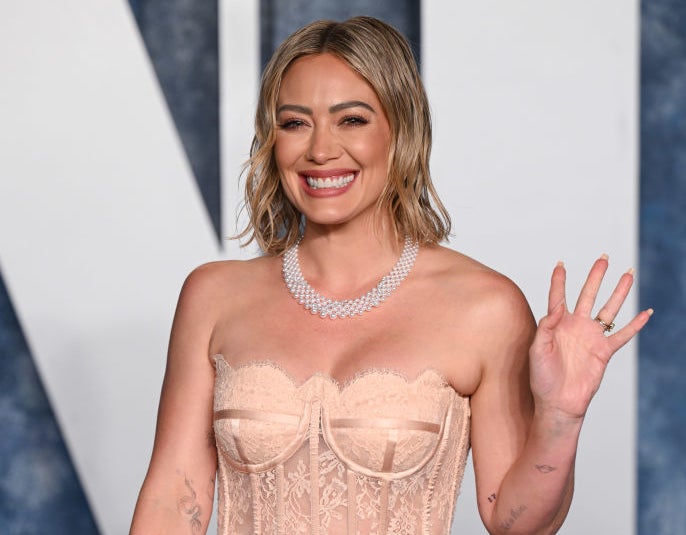 Closeup of Hilary Duff