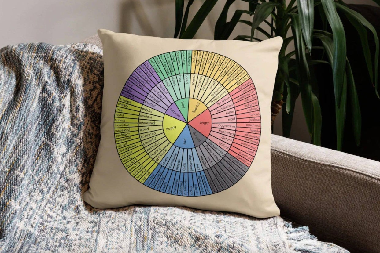 I’m Obsessed With This ‘Feelings Wheel’ Pillow — And Experts Explain Why
