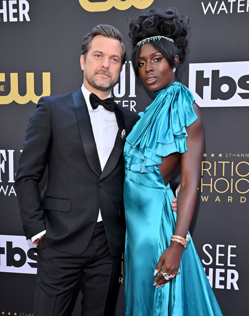 Closeup of Joshua Jackson and Jodie Turner-Smith