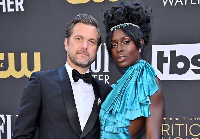 Closeup of Joshua Jackson and Jodie Turner-Smith