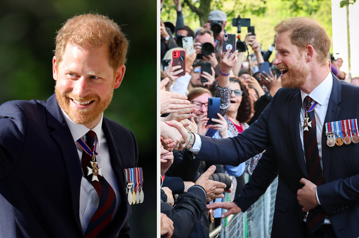 People Are Emotional After Prince Harry Received A Hero’s Welcome And Was Supported By Princess Diana’s Family During A Rare Return To The UK