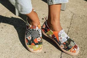The floral slip-ons