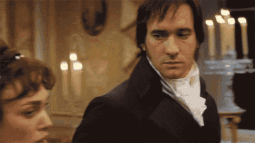 Elizabeth Bennet and Mr. Darcy in the 2005 &quot;Pride &amp;amp; Prejudice&quot; film