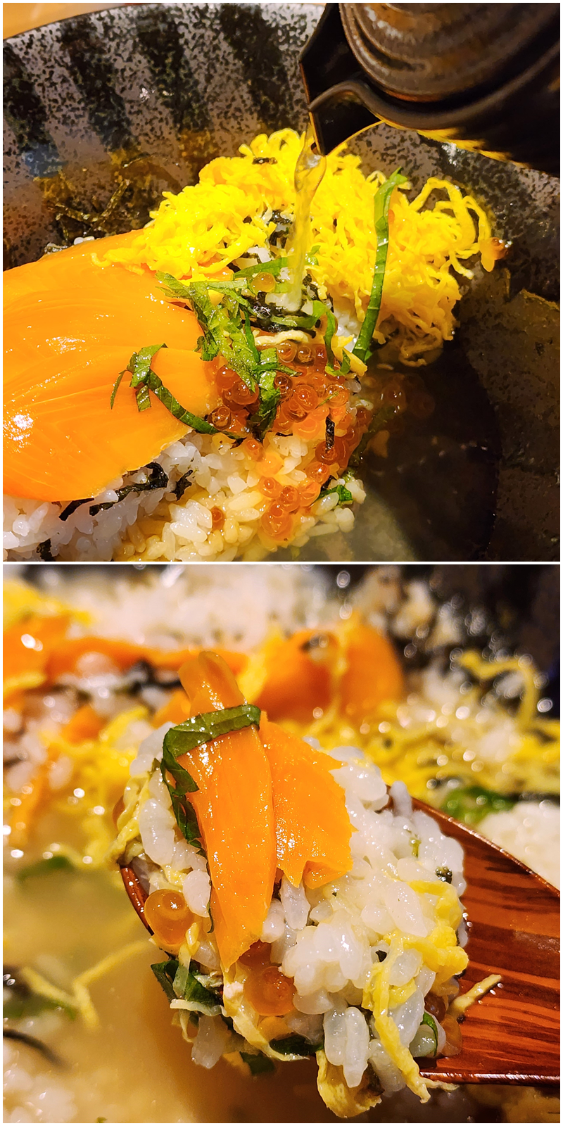 ココスのおすすめフード「2度おいしい!サーモン&いくら丼」