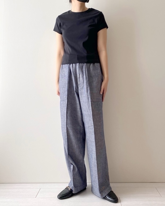 ユニクロのオススメのパンツ「リネンブレンドイージーパンツ」