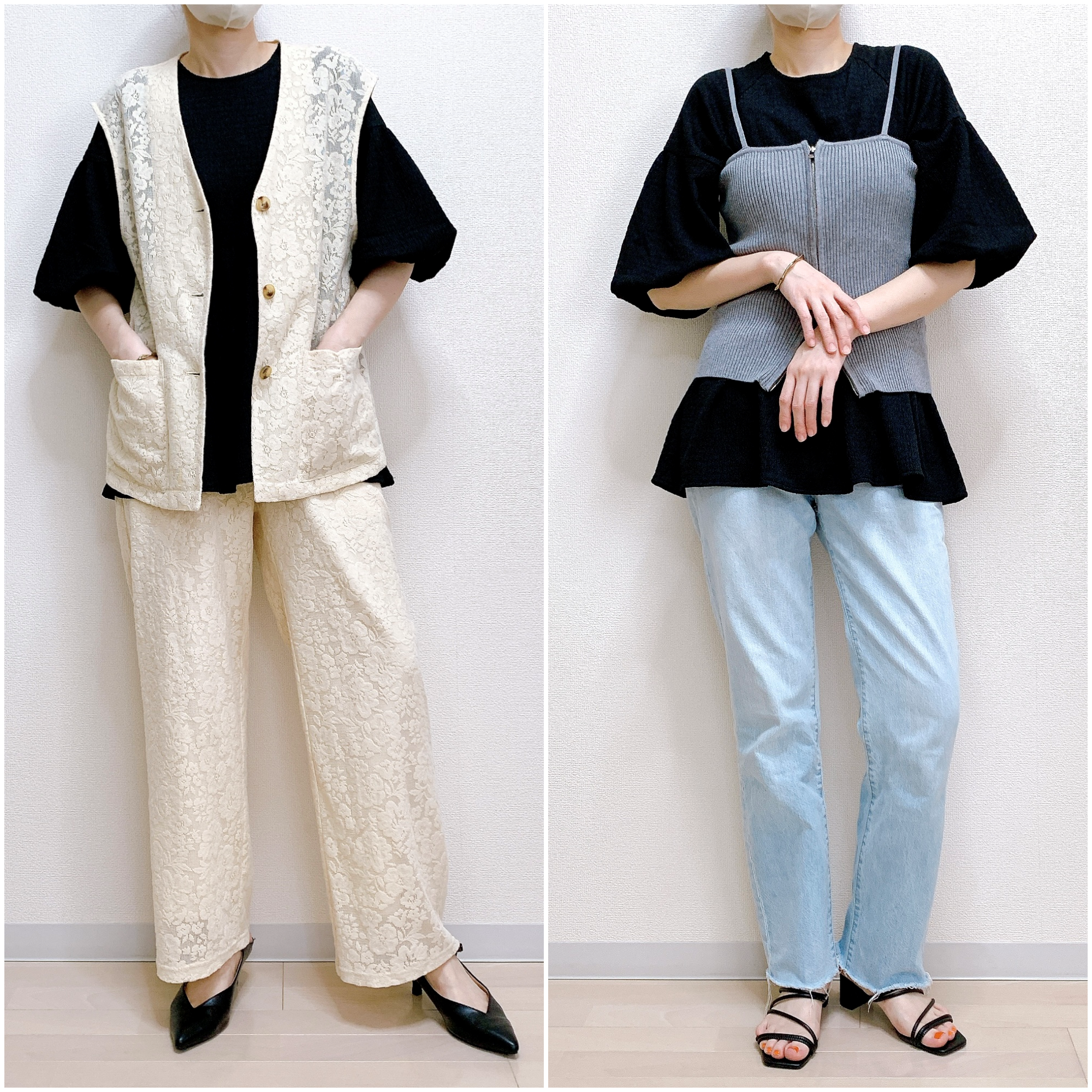 GLOBAL WORK（グローバルワーク）のおすすめのレディースアイテム「【MATINEE LINE】シャーリングペプラムT」