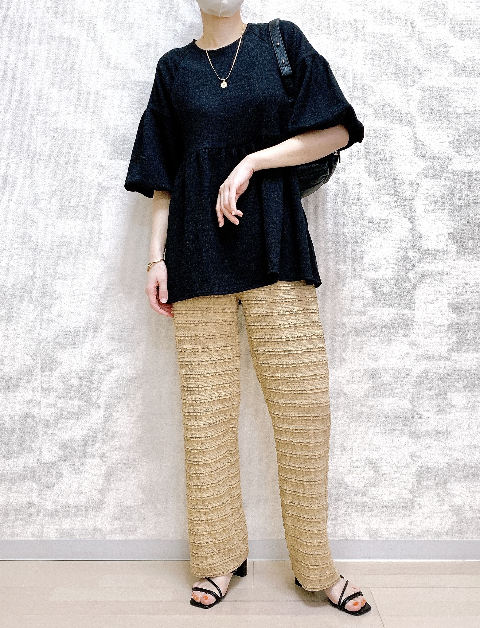 GLOBAL WORK（グローバルワーク）のおすすめのレディースアイテム「【MATINEE LINE】シャーリングペプラムT」