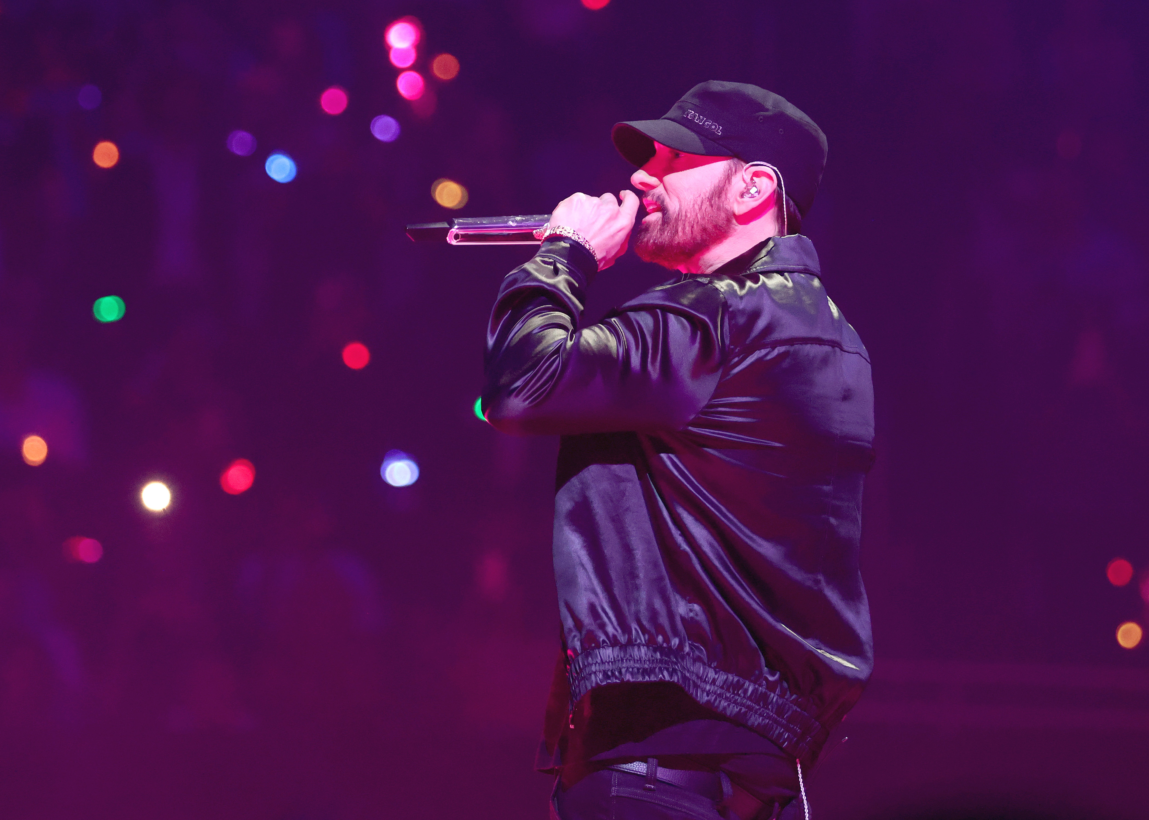 Eminem performing at the MTV VMAs.