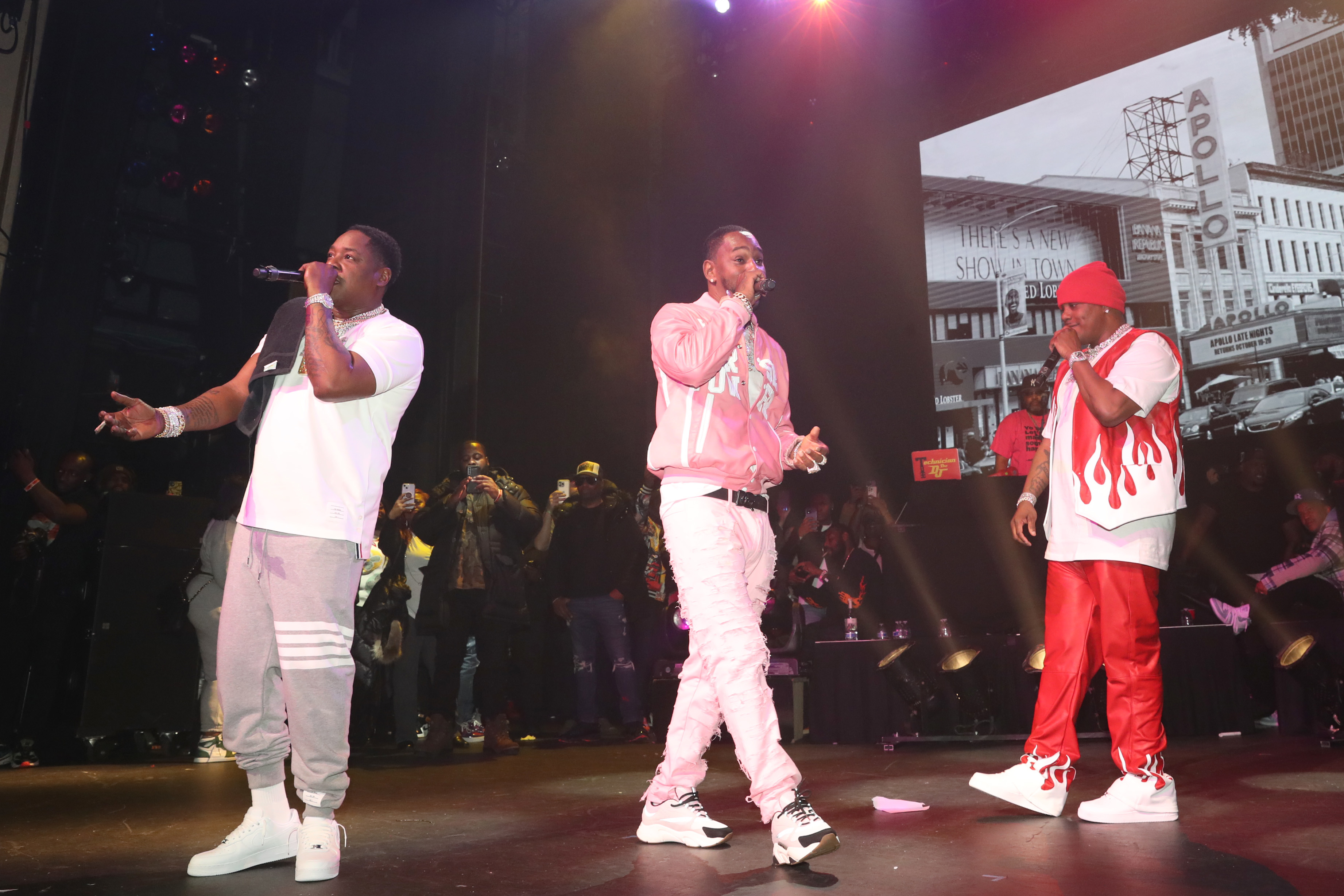 Cam'ron & Mase performing alongside Jadakiss