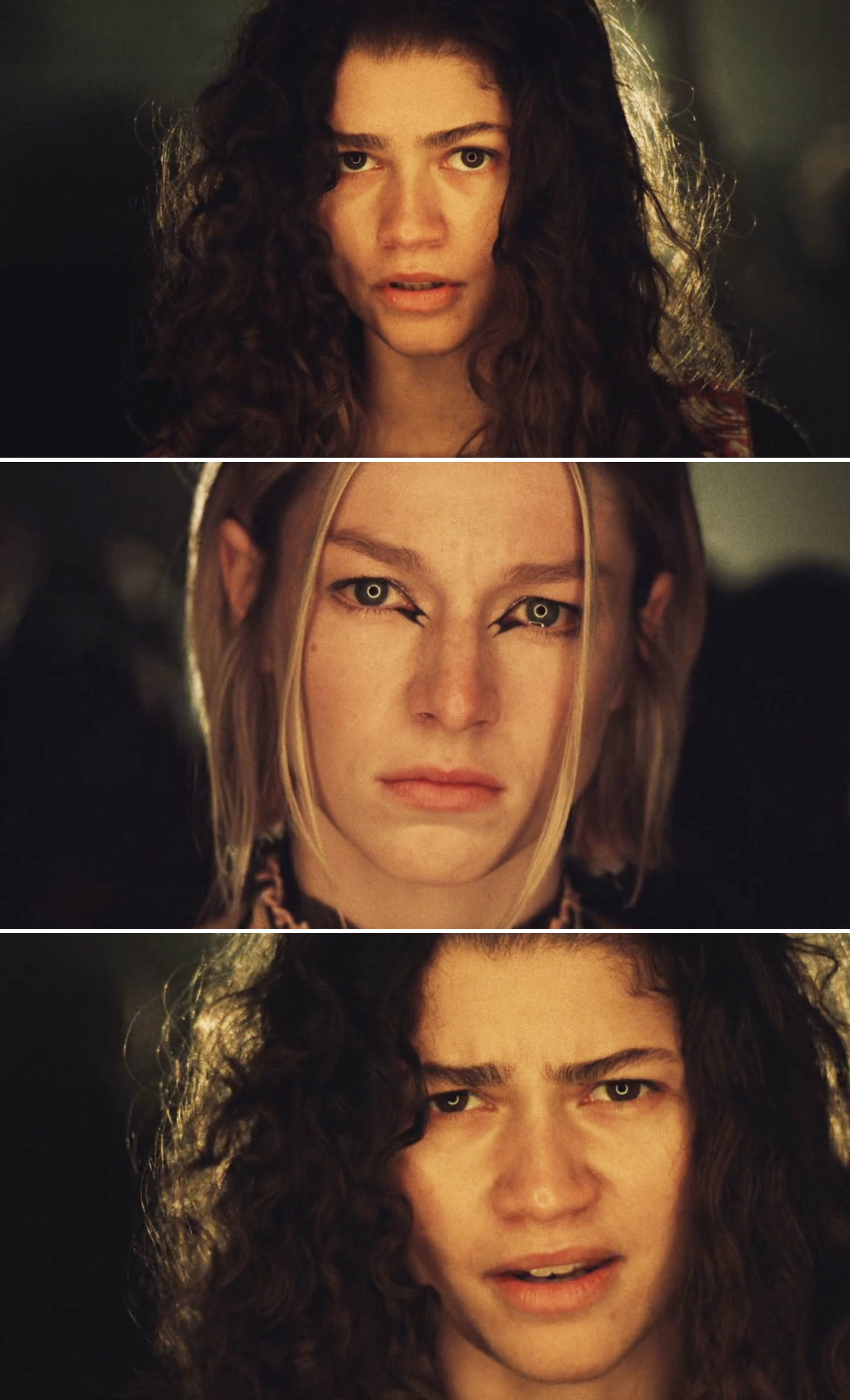 Zendaya and Hunter Schafer in a dramatic scene from the TV show &quot;Euphoria.&quot;