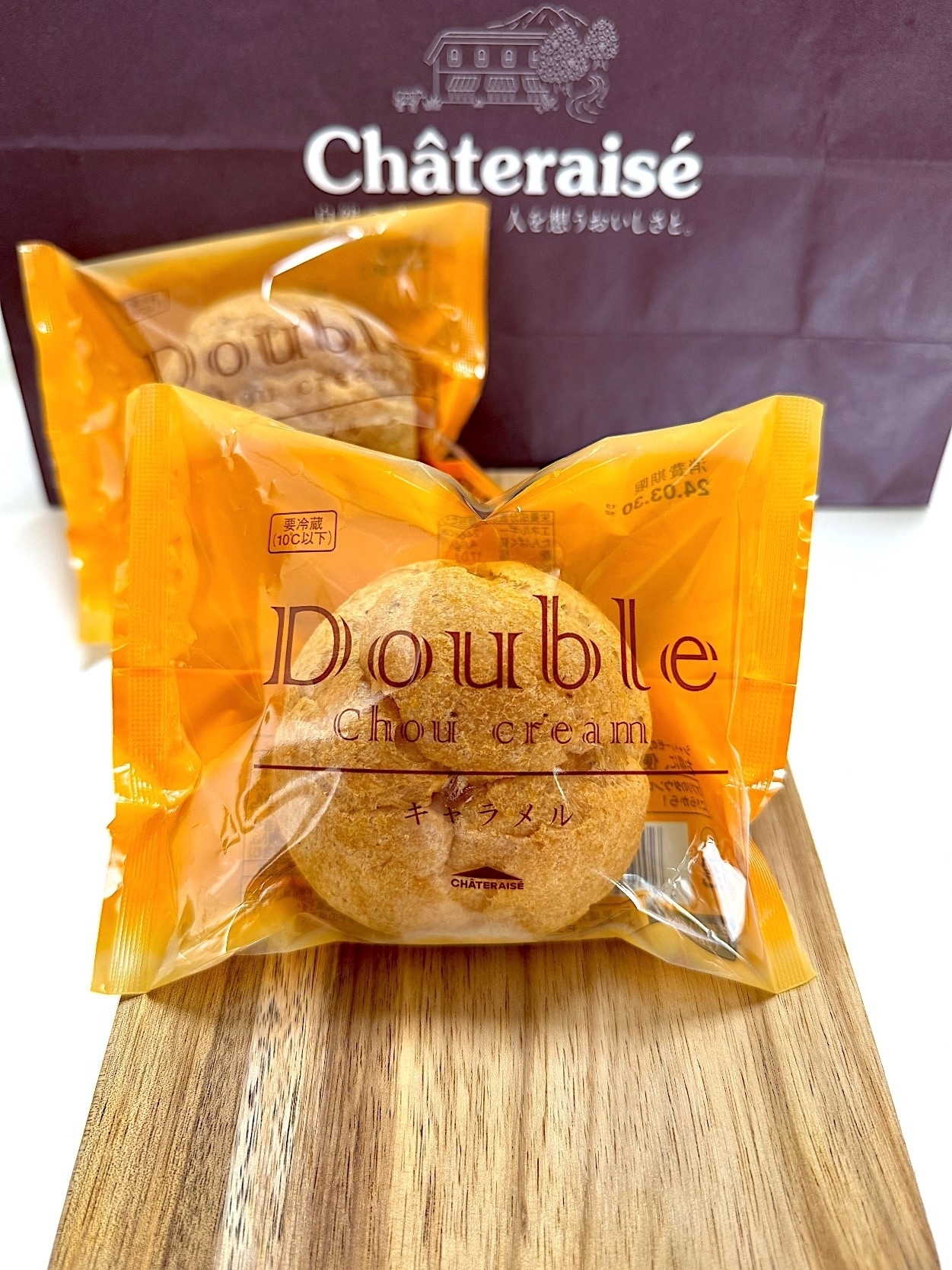 Châteraisé（シャトレーゼ）シャトレーゼのおすすめスイーツ「ダブルシュークリーム キャラメル」