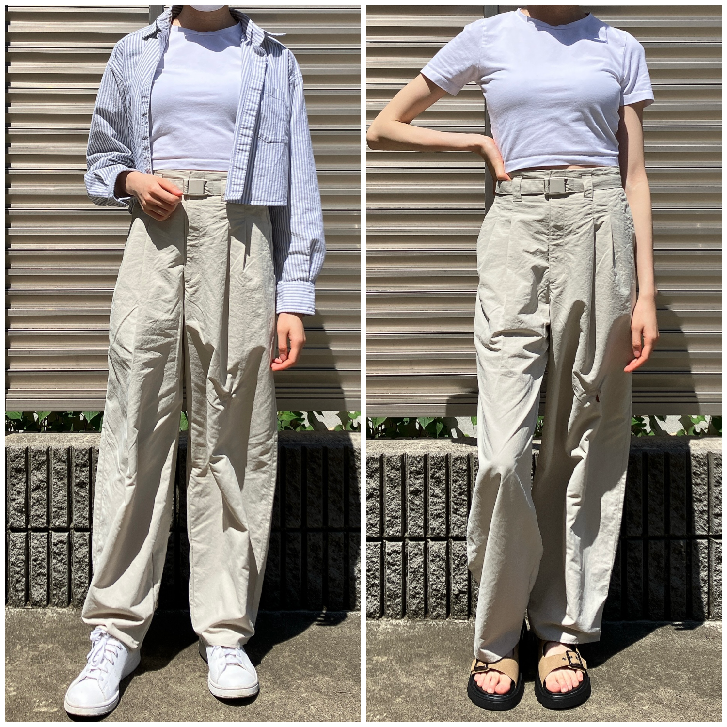 gu(ジーユー)のおすすめコーデ「テックタックコクーンパンツ」が大人気