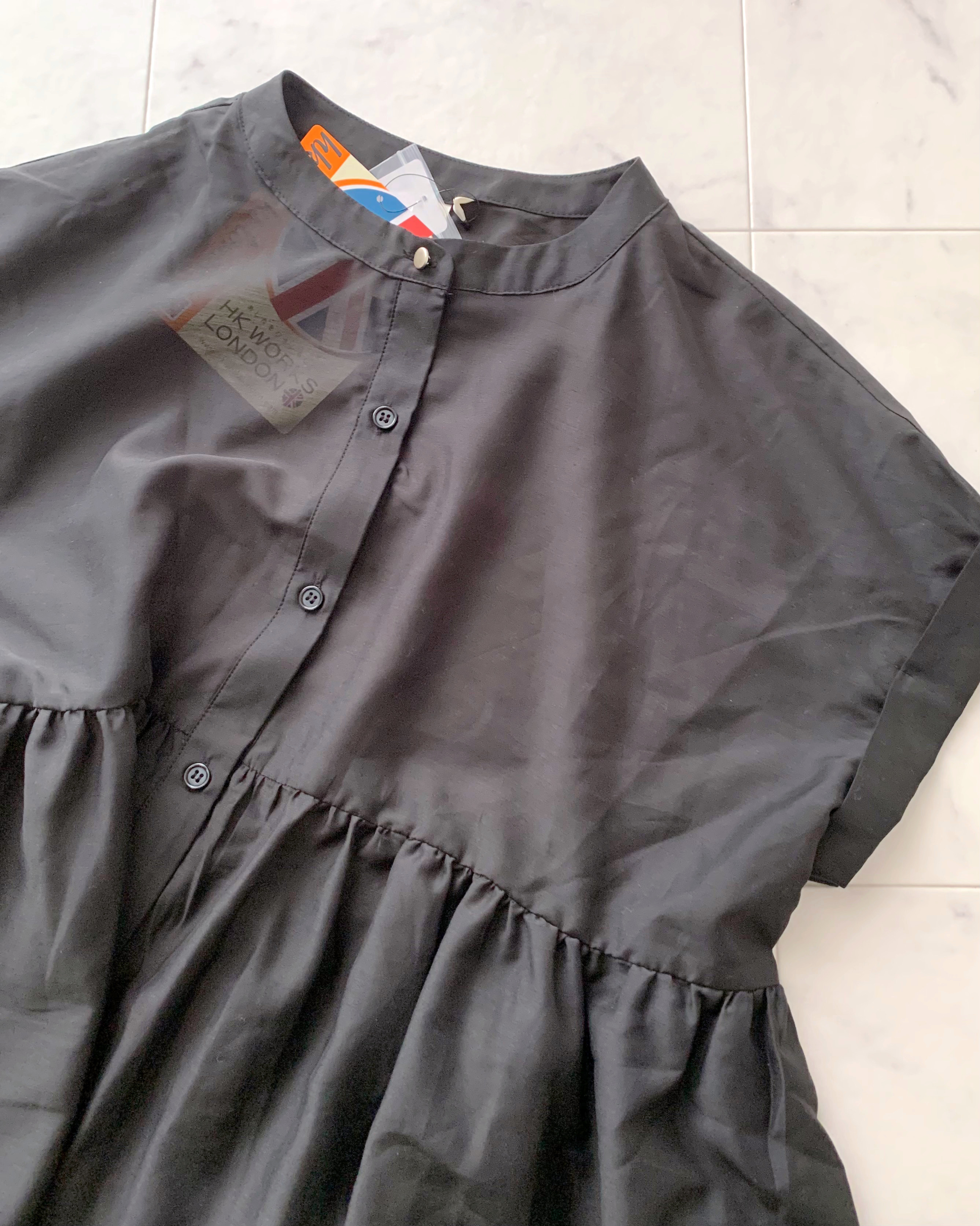 しまむらのおすすめファッションアイテム「HKぺプラムシアーBL」