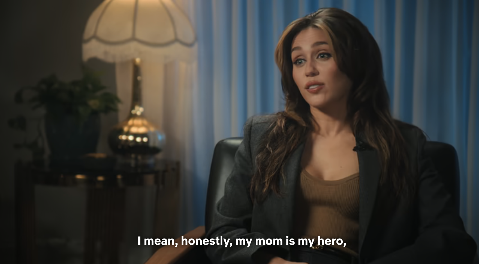 Closeup of Miley Cyrus