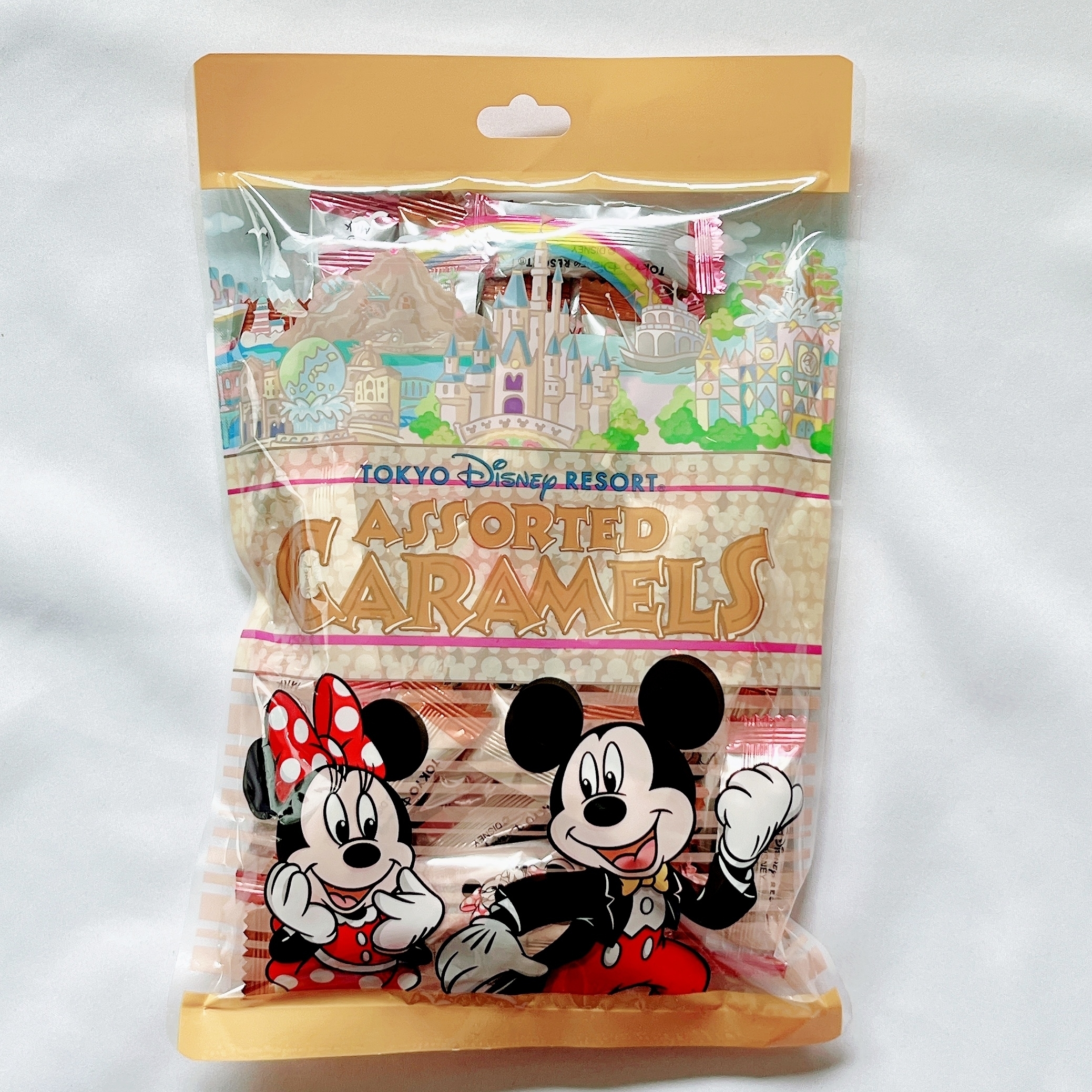 東京ディズニーランドのおすすめお土産「キャラメル 袋 ミッキー ミニー」