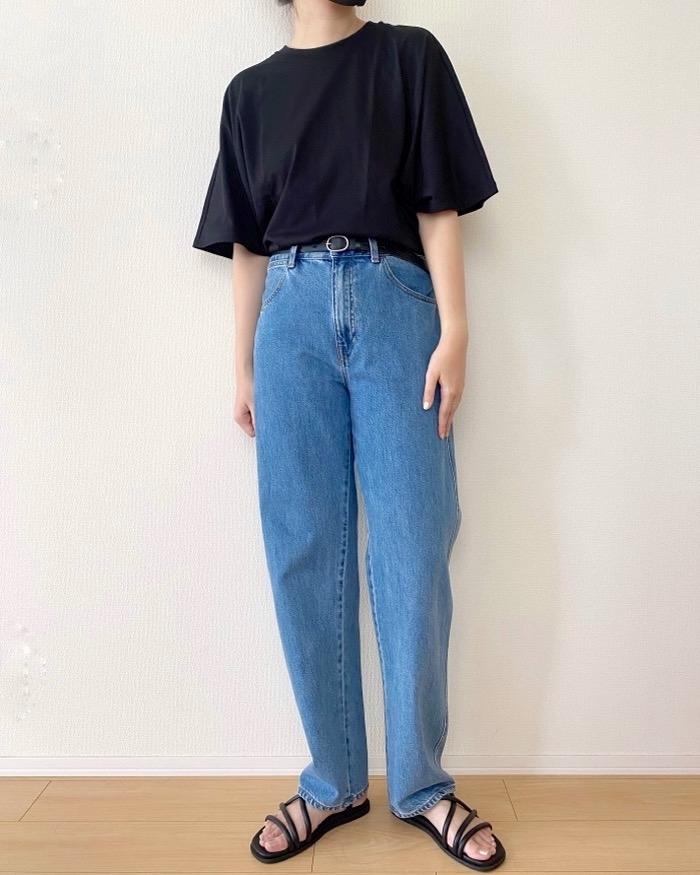 UNIQLO（ユニクロ）のおすすめファッションアイテム「コットンリラックスT（5分袖）」のコーディネート