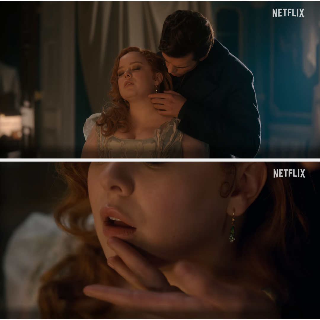 Screenshots from "Bridgerton"