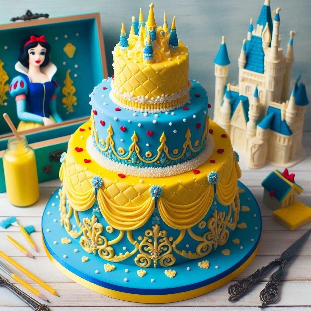 AI Disney Princesses Cakes