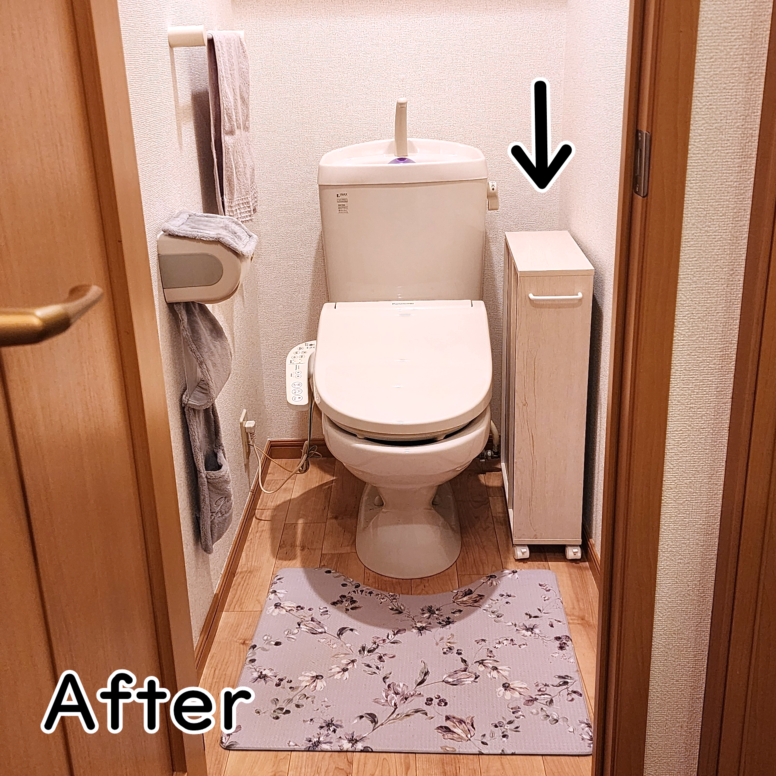 ニトリのおすすめの収納アイテム「トイレ収納(フィーノ2 ホワイトウォッシュ NH01)」