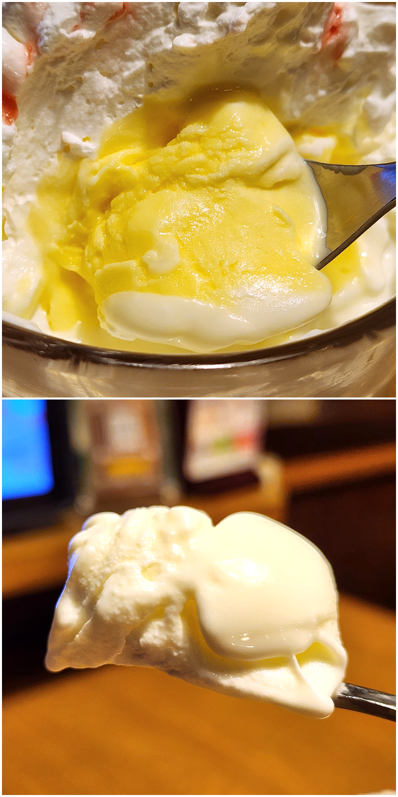 びっくりドンキーのおすすめスイーツ「ジョッキパフェ(ピーチ)」