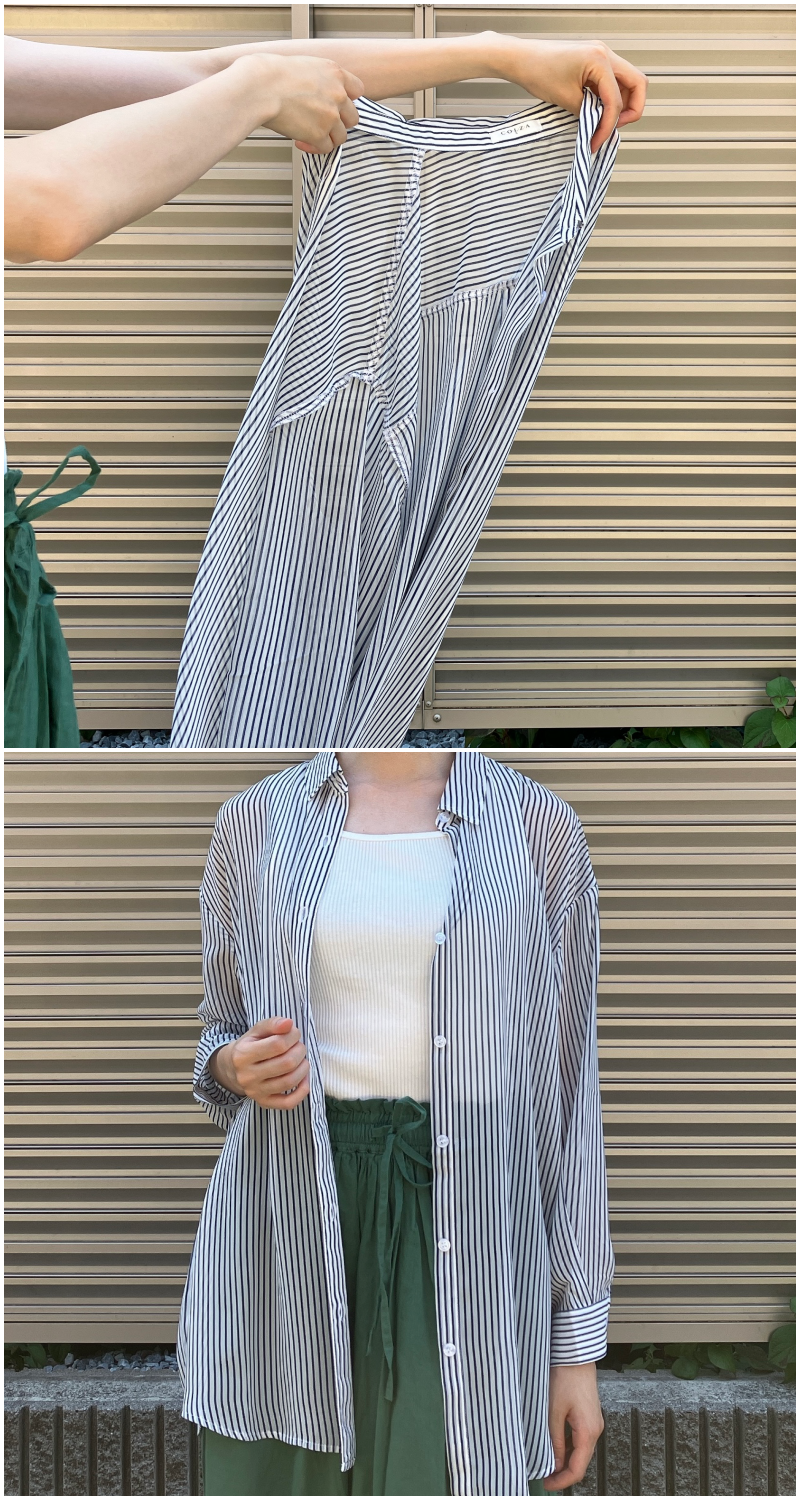 Honeys(ハニーズ)のおすすめシャツ「タンク付シアーシャツ」