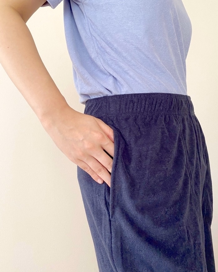 GU（ジーユー）のおすすめファッションアイテム「スタイルドライパイルラウンジセット（半袖＆ショートパンツ）」