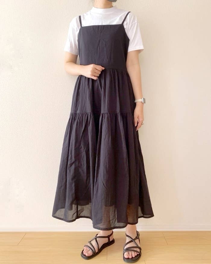 無印良品のおすすめファッションアイテム「婦人 強撚ボイル キャミソールワンピース」