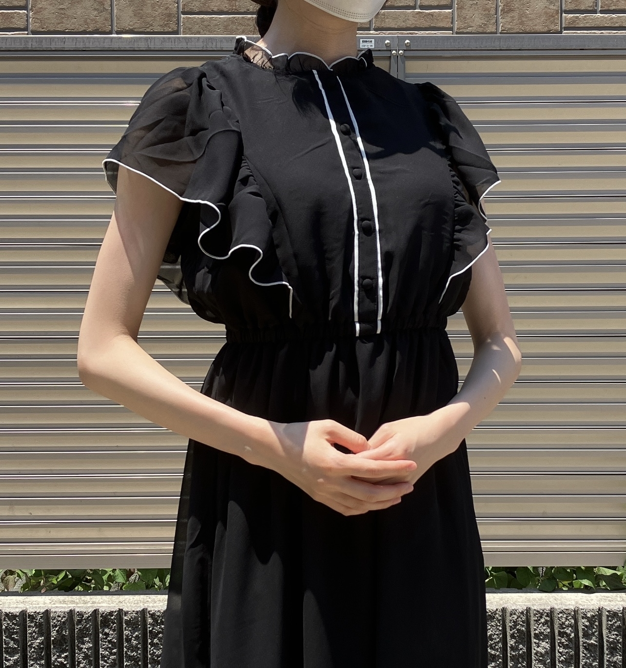 Honeys（ハニーズ）のおすすめワンピース「配色フリルワンピース」