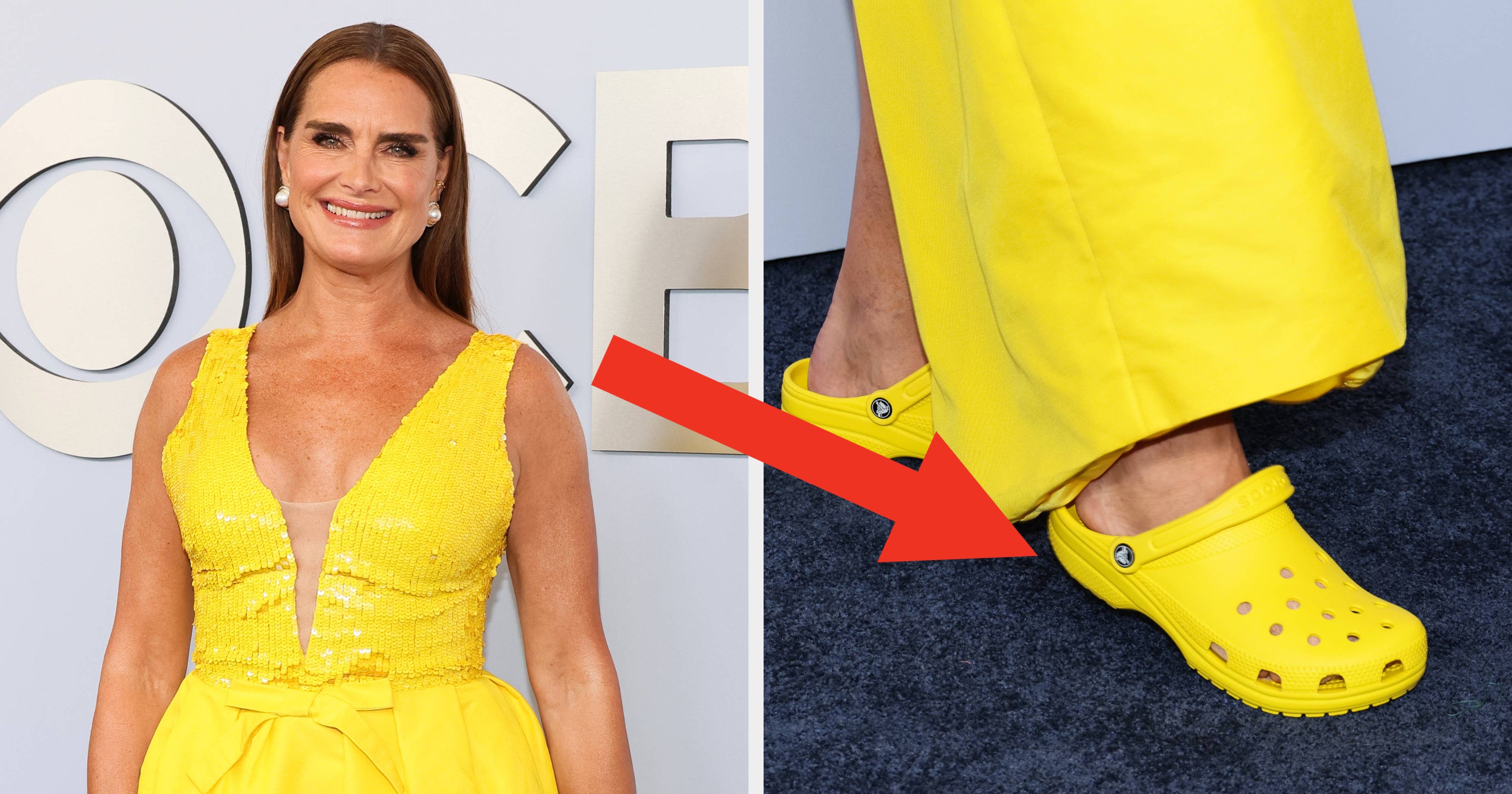 Brooke Shields Had A Very Important Reason For Wearing Crocs To The Tony Awards