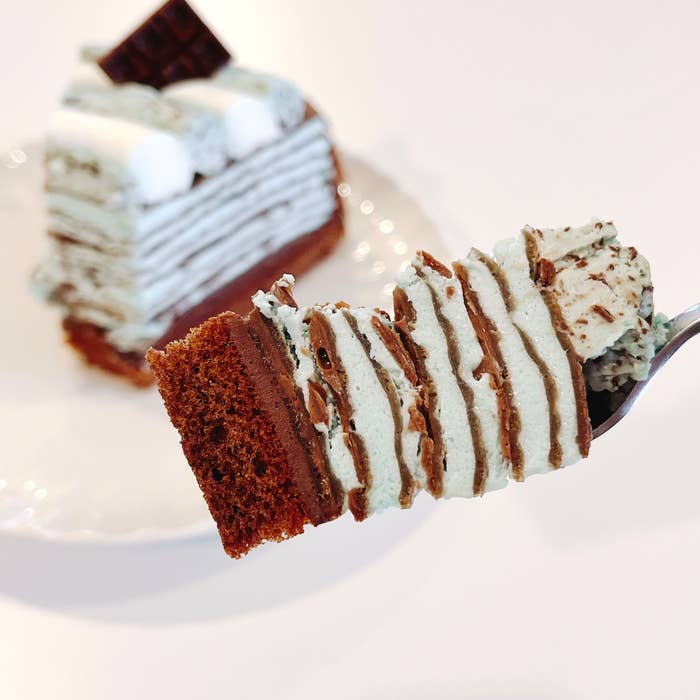 コージーコーナーのおすすめケーキ「チョコミントミルクレープ」