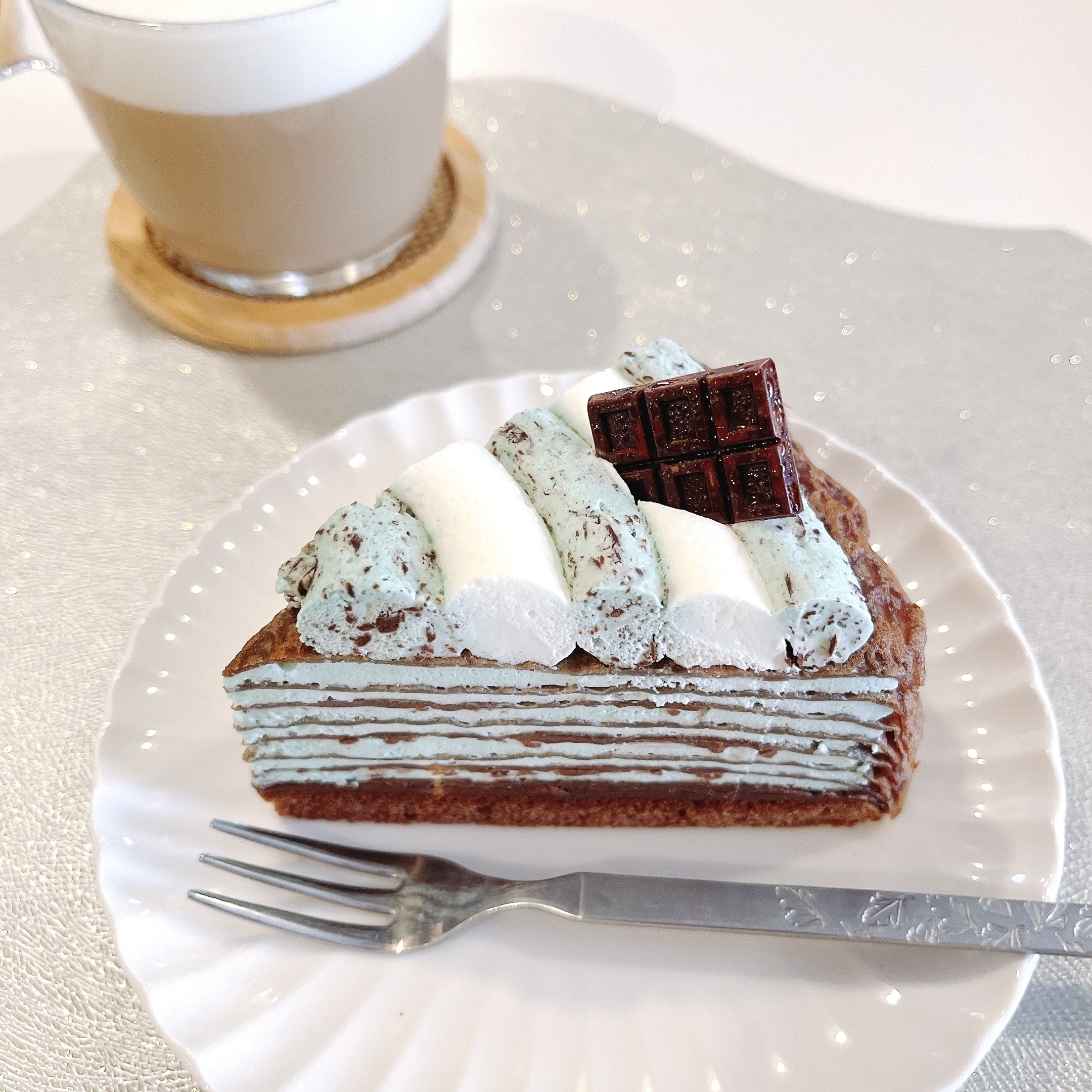 コージーコーナーのおすすめケーキ「チョコミントミルクレープ」