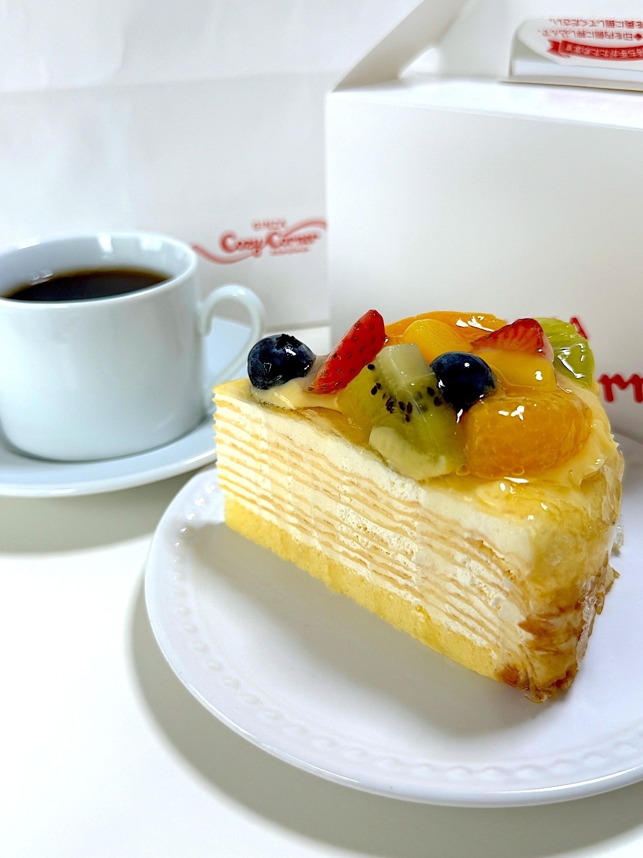 コージーコーナーのおすすめケーキ「贅沢フルーツのミルクレープ」