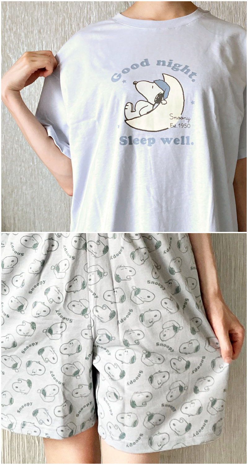 Honeys（ハニーズ）のおすすめパジャマ「スヌーピー／ルームウェア（上下セット）」