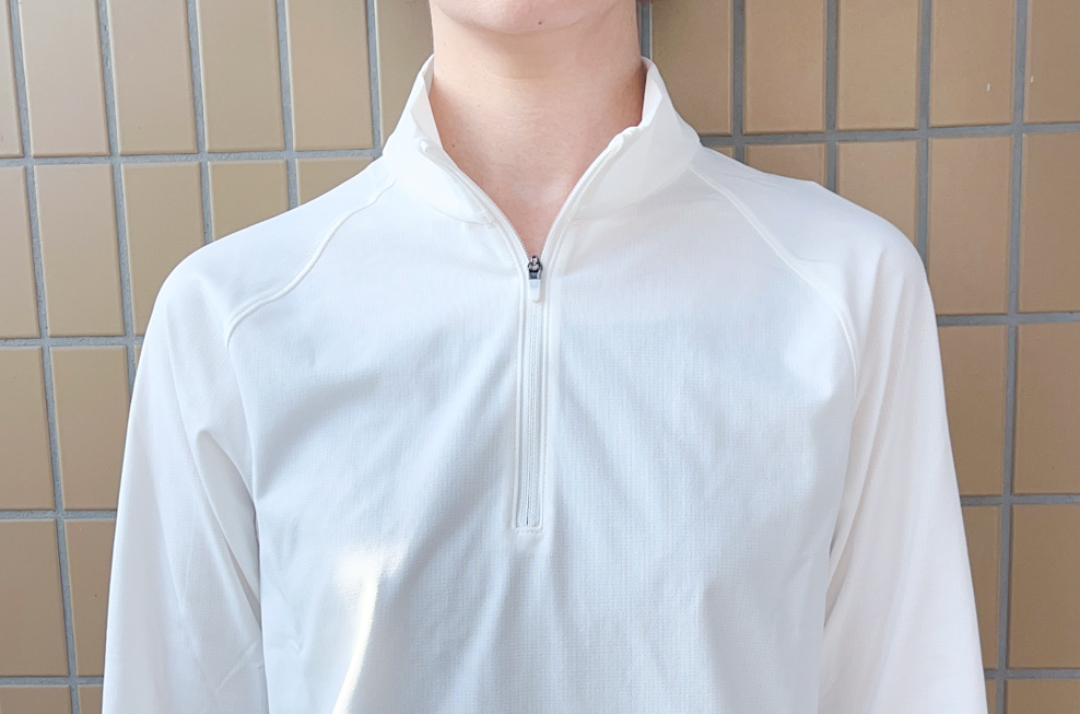 UNIQLO（ユニクロ）のおすすめファッションアイテム「ドライEX UVカットハーフジップT」