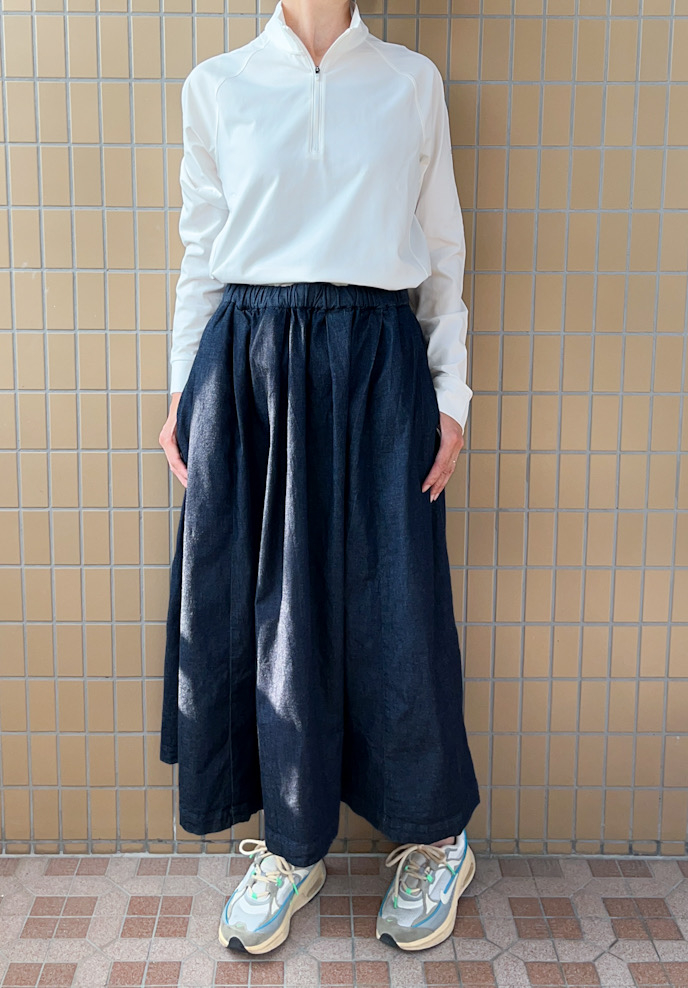 UNIQLO（ユニクロ）のおすすめファッションアイテム「ドライEX UVカットハーフジップT」のコーディネート