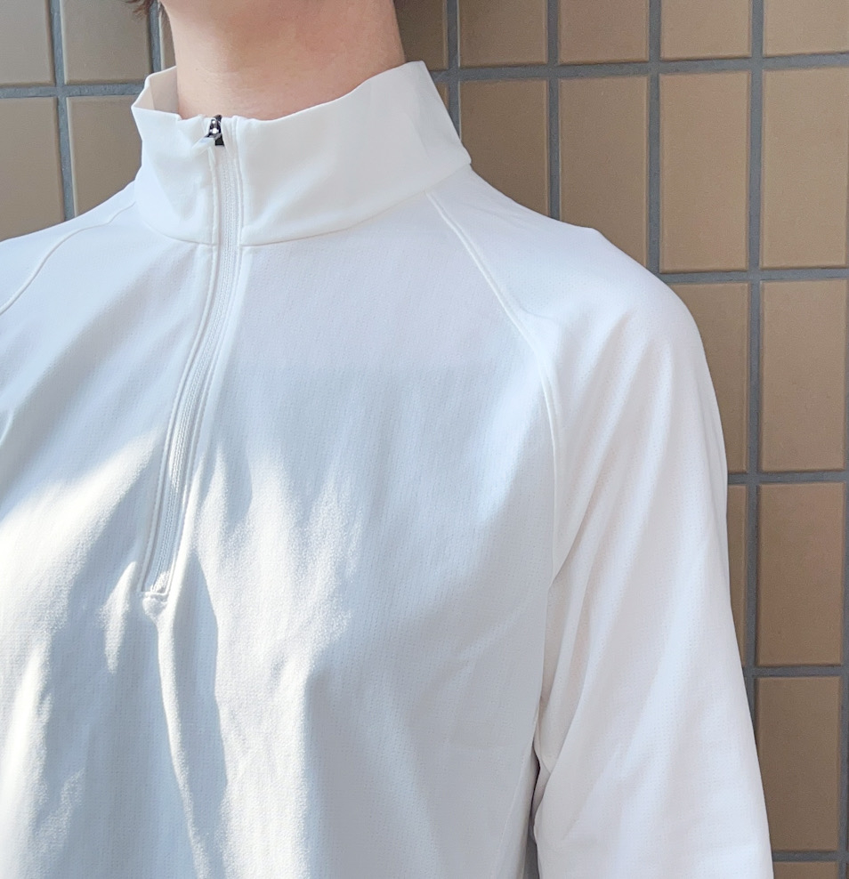 UNIQLO（ユニクロ）のおすすめファッションアイテム「ドライEX UVカットハーフジップT」