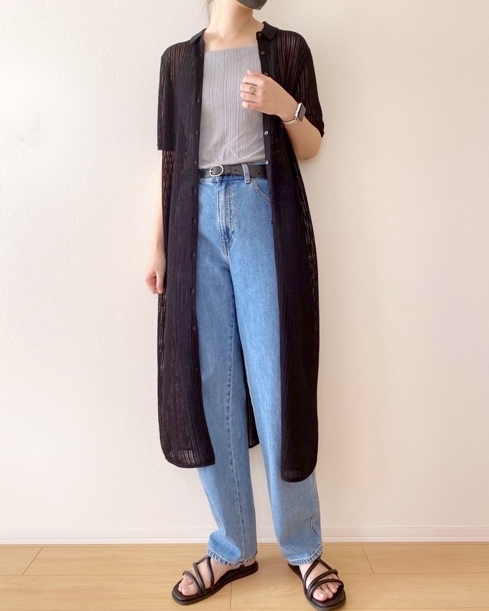 UNIQLO(ユニクロ)のおすすめファッション「レースニットワンピース」のコーディネート