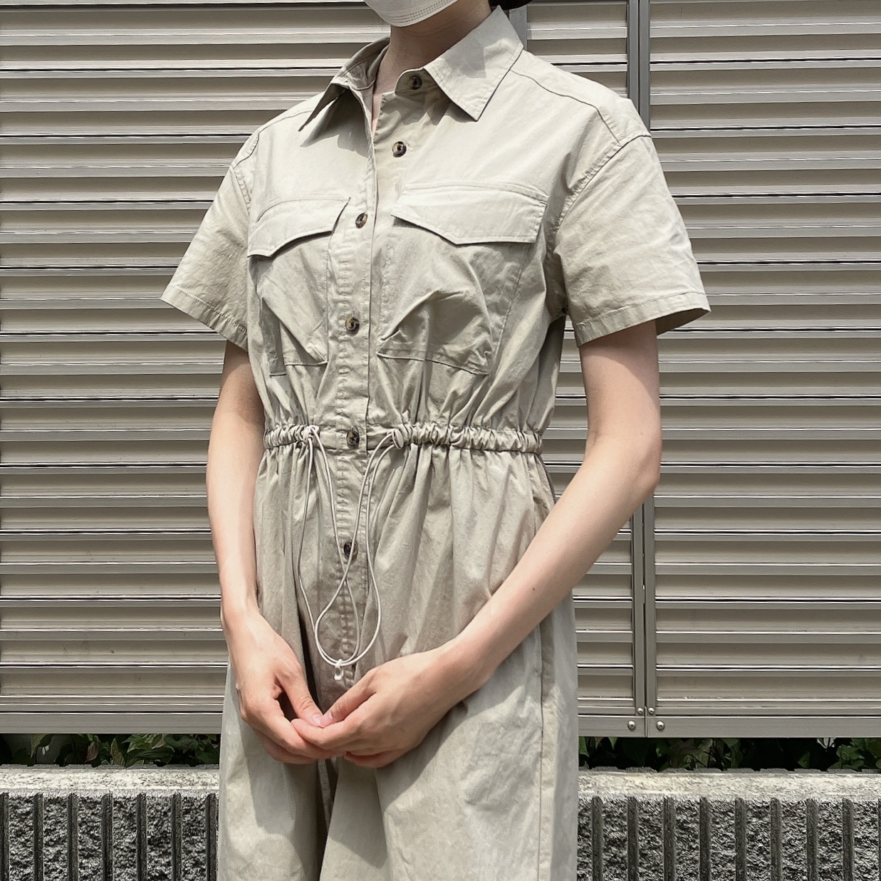 GU(ジーユー)のおすすめワンピース「ワークシャツワンピース(半袖)Q」