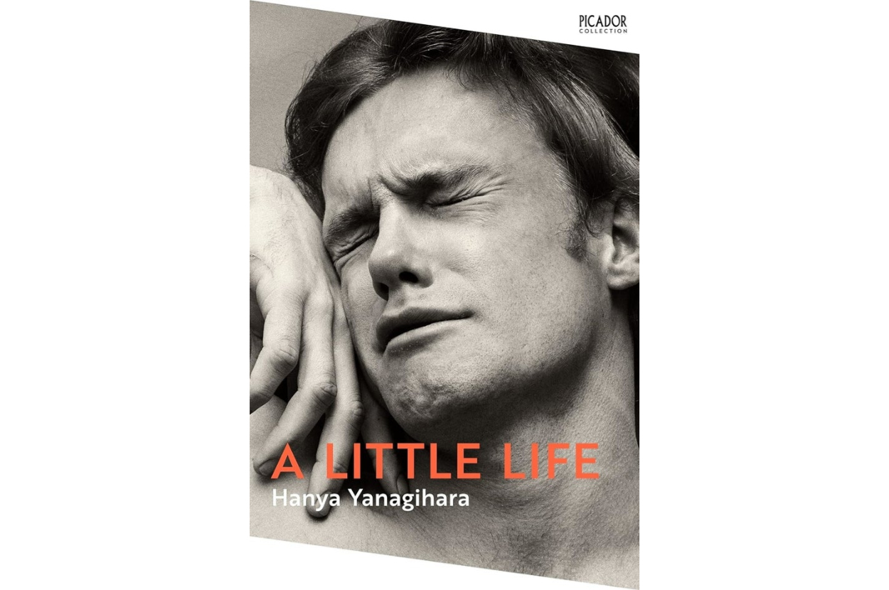 Cover of &quot;A Little Life&quot; by Hanya Yanagihara shows a close-up of a distressed person
