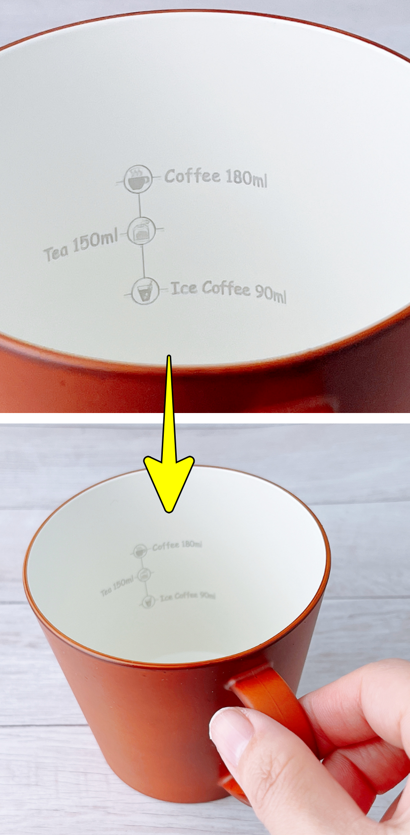 CAINZ(カインズ)のおすすめグッズ「メモリ付きマグカップ HAJIKU」