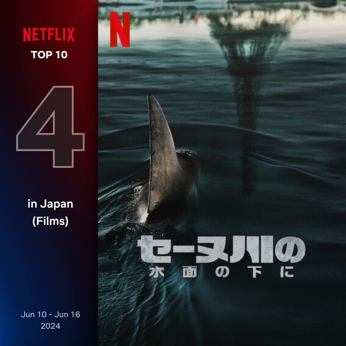 Netflix6月10日〜6月16日 映画ランキング（日本）4位『セーヌ川の川の下に』