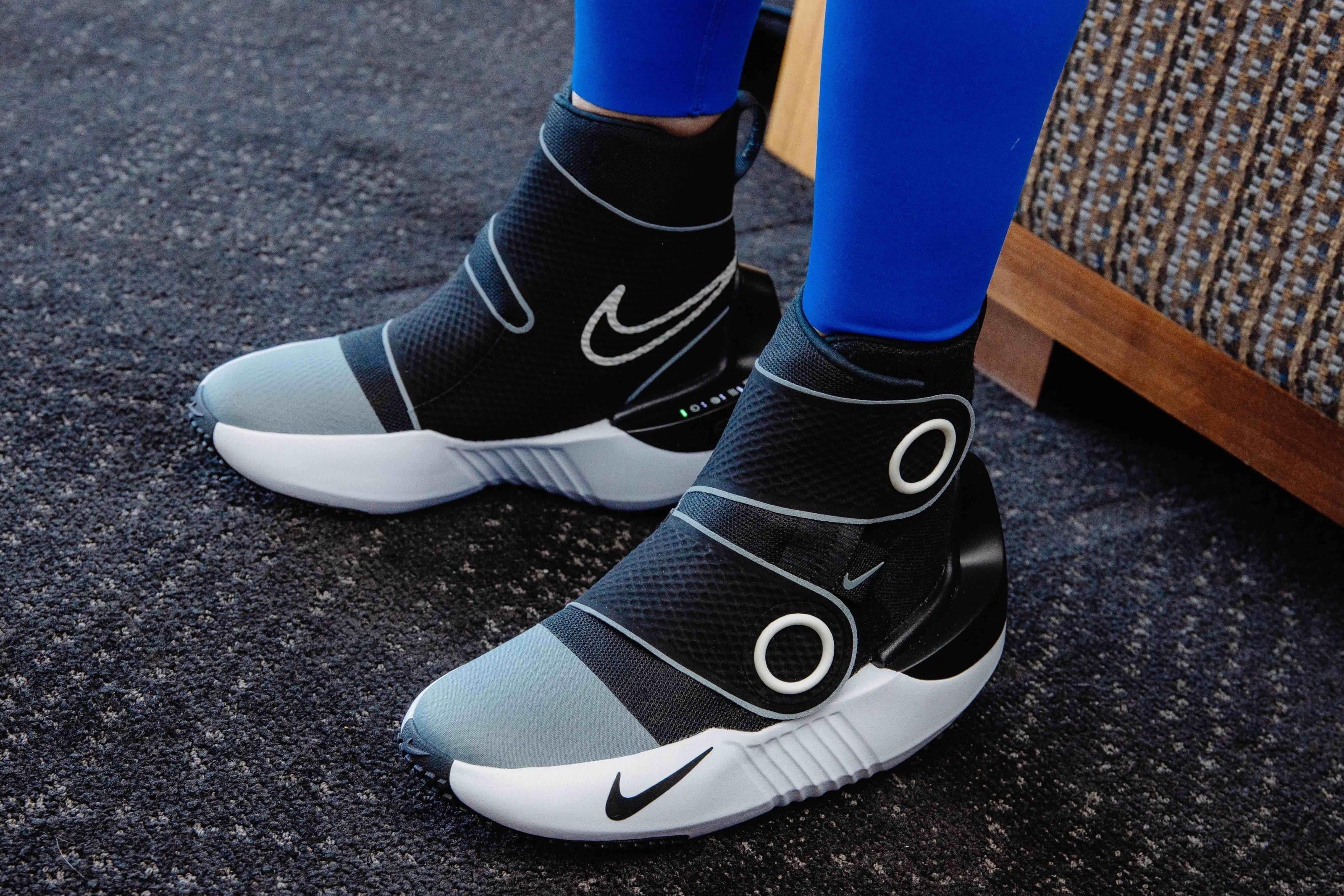 Nike Hyperice Boot on feet