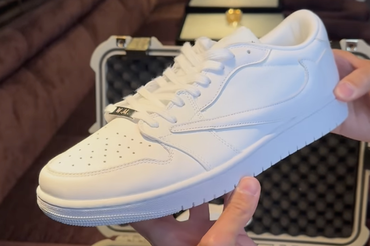 travis scott jordan 1 low white