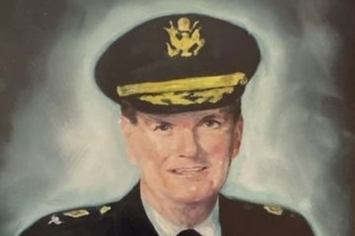 軍服を着たアメリカの軍人の肖像画です。