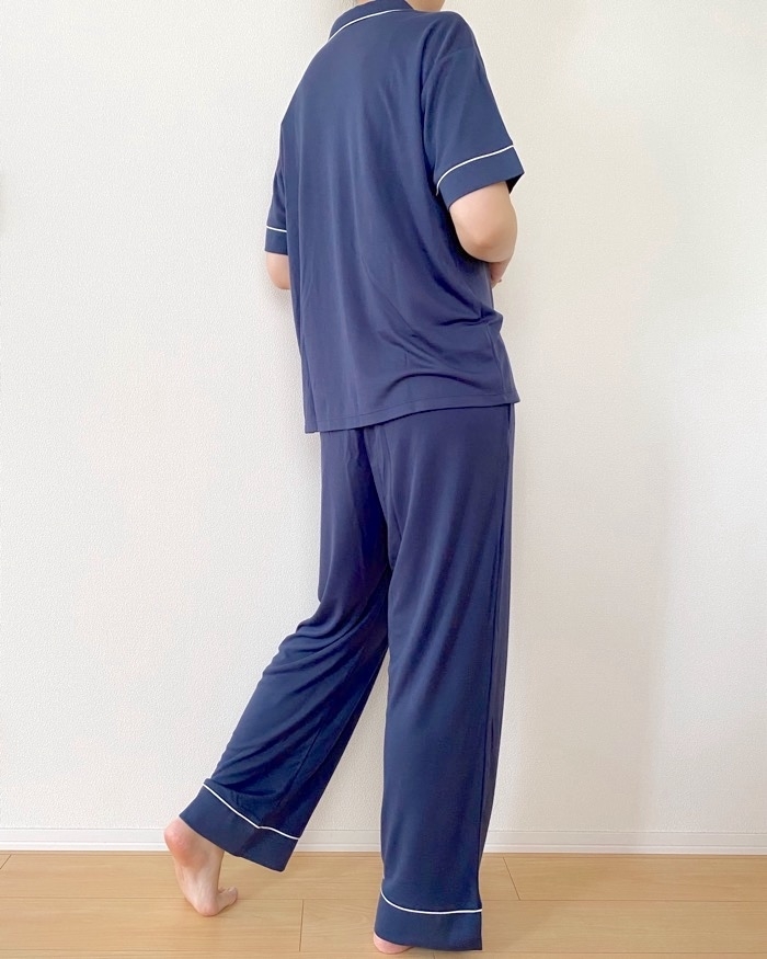 GU（ジーユー）のおすすめファッションアイテム「ミントパジャマ（半袖&amp;amp;ロングパンツ）Sabon」